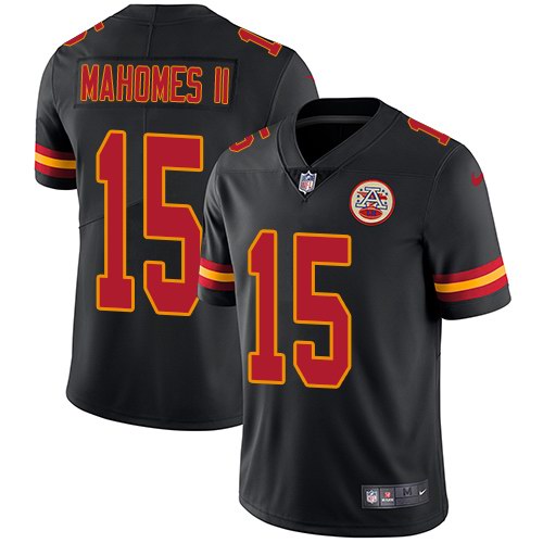 Nike Men & Women & Youth Chiefs 15 Patrick Mahomes II Black NFL Vapor Untouchable Limited Jersey,We sell and wholesale Nike Men & Women & Youth Chiefs 15 Patrick Mahomes II Black NFL Vapor Untouchable Limited Jersey on line form chian!